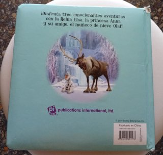 Libró infantil Frozen una aventura  congelada