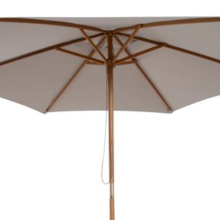 Sombrilla Jardín Madera y Tela Ø250x230cm