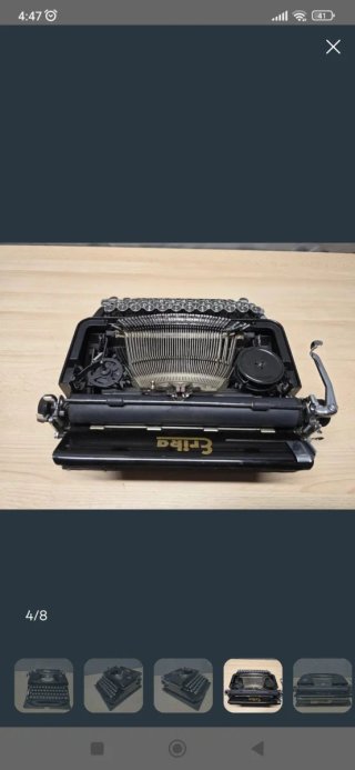Máquina de escribir Erika vintage