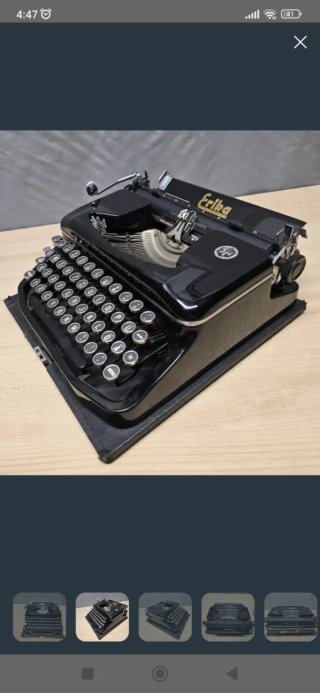Máquina de escribir Erika vintage