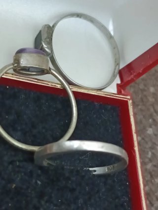 Conjunto de 3 Anillos Plata