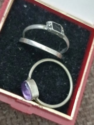 Conjunto de 3 Anillos Plata