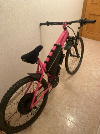 Bicicleta Eléctrica 800w 36v Rosa