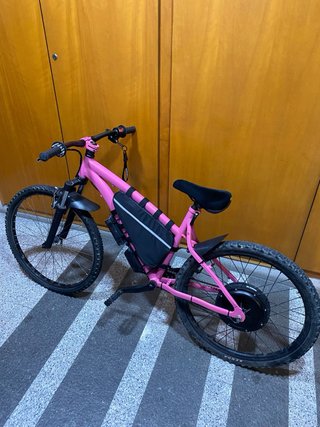 Bicicleta Eléctrica 800w 36v Rosa