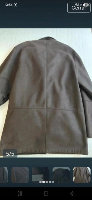Chaquetón Adolfo Domínguez Marrón Hombre