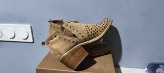Botines XTi Beige Talla 38 Tachuelas