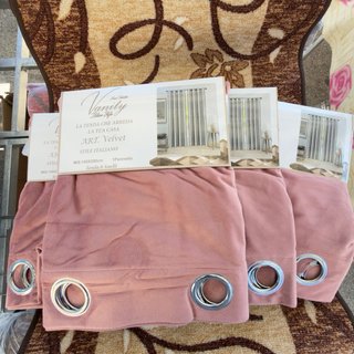 4 Tende Velluto Rosa Vanity 140x270cm.