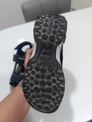 Sandalias Geox niño azul y gris