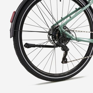 Bicicleta eléctrica trekking motor central cuadro bajo