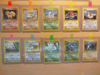 Lote Cartas Pokemon Primera Edicion Base Set