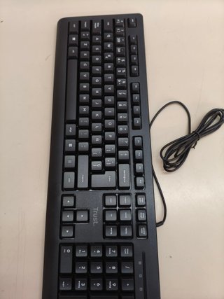 Teclado con cable Trust Taro, QWERTY español, negro