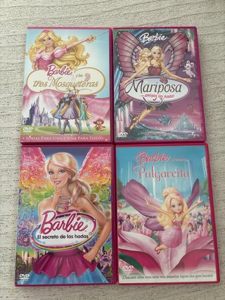 Lote 4 Películas DVD Barbie (Español)
