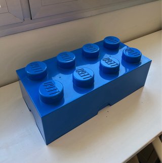 Lote Piezas LEGO Grises + Storage Brick
