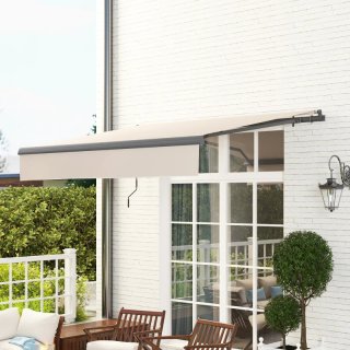 Toldo retráctil manual beige