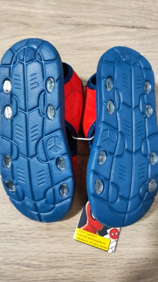 Sandalias Spiderman Niños Azul Rojo