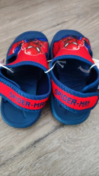 Sandalias Spiderman Niños Azul Rojo