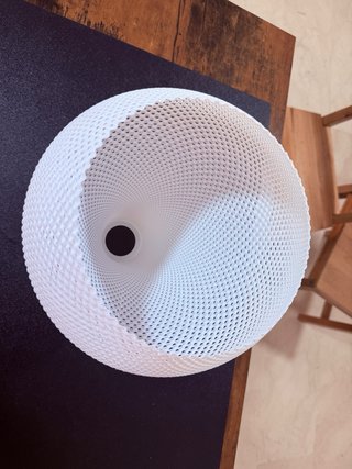 Pantalla de lámpara de diseño impresa en 3D – 45 ×
