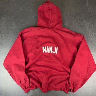 Vintage Gildan MAC Soccer Heather Red Hoodie XL