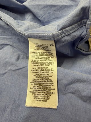 Camisa Oxford Ralph Lauren Slim Fit XL Azul