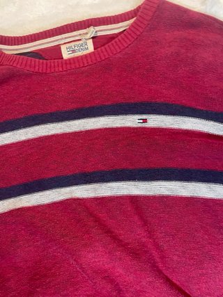 Jersey Tommy Hilfiger Rayas Rojo