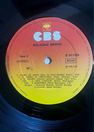 Vinilo Soledad Bravo Soledad Bravo 1976