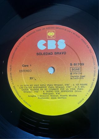 Vinilo Soledad Bravo Soledad Bravo 1976