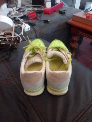 Zapatillas Pepe Jeans Mujer Beige y Verde