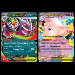 Lata Pokémon Mega Clefable EX y Gengar EX