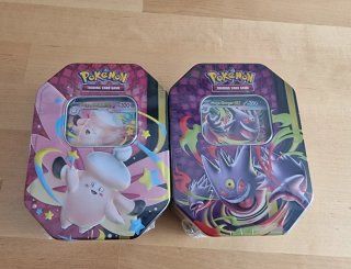 Lata Pokémon Mega Clefable EX y Gengar EX