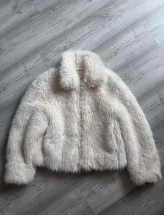 Abrigo pelo Bershka beige Talla M