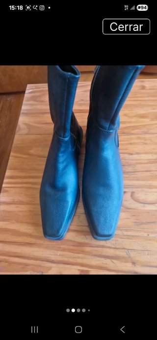 Botines cowboy negros Zara
