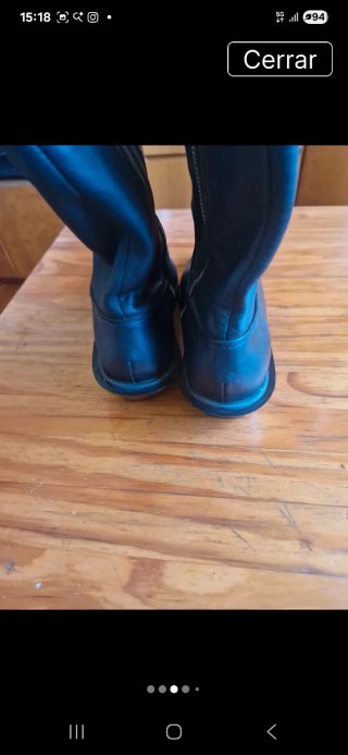 Botines cowboy negros Zara
