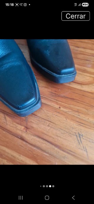 Botines cowboy negros Zara
