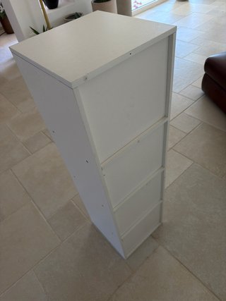 Estantería blanca 4 baldas