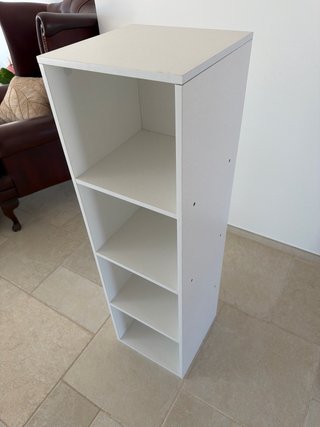Estantería blanca 4 baldas