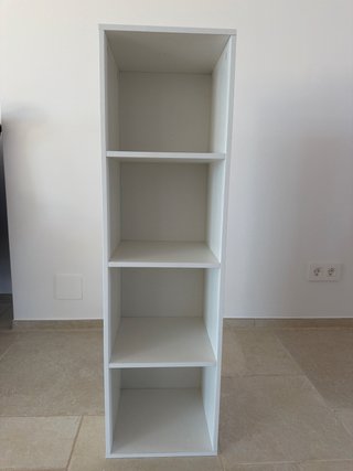 Estantería blanca 4 baldas