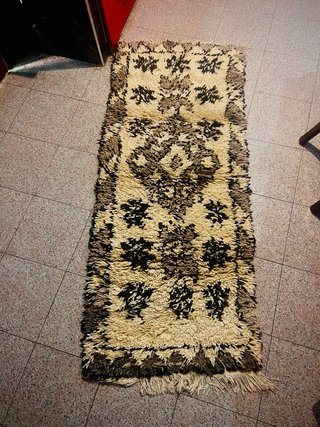 Alfombra Algodón Beige y Marrón