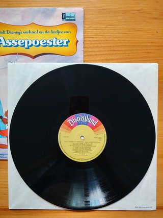 LP Walt Disney Assepoester Verhaal Liedjes