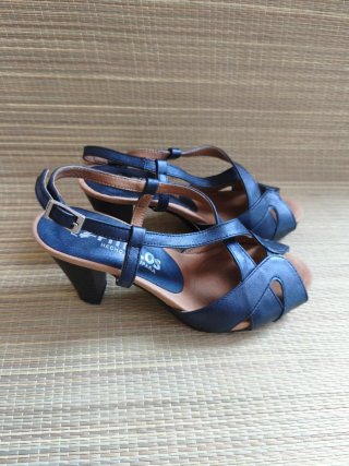 Sandali Pitillos Pelle Blu Navy Tg 35