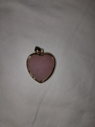 Colgante Bronzallure Corazón Baño Oro 18k Rosa