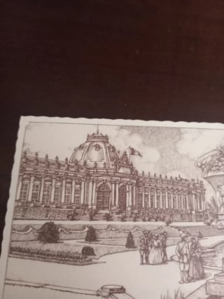 Cartolina d'epoca Museum Centraal Africa Bruxelles