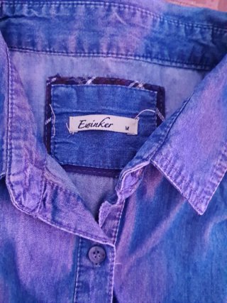 2 Camisas Vaqueras Azules