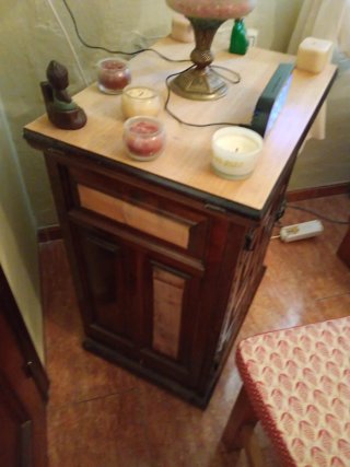 Mueble máquina coser estilo castellano