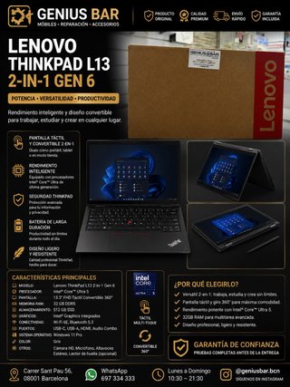 Lenovo ThinkPad L13 2-in-1 Gen 6 Grigio