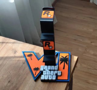Soporte Mandos GTA PS5 y Auriculares