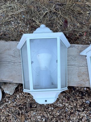 Lote 4 Apliques Luz Exterior Blanco