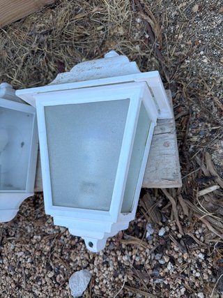 Lote 4 Apliques Luz Exterior Blanco