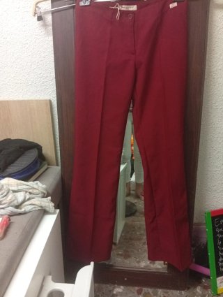 Pantalón Miss Sixty Burdeos Flare Y2K Vintage