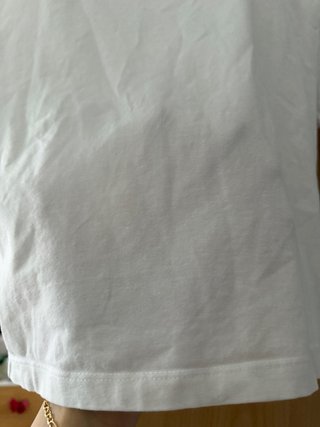 Camiseta corta Zara blanca