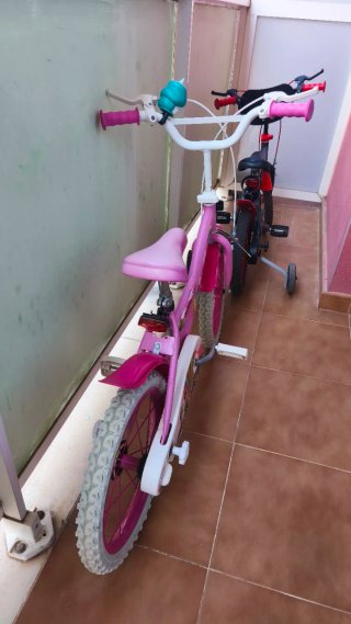 Bicicleta infantil rosa 16p